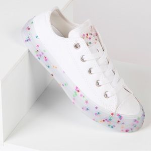 Girls Confetti Converse